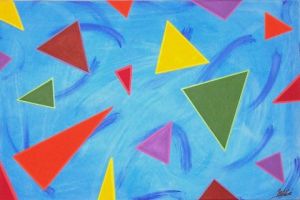 Voir le détail de cette oeuvre: Triangles et couleurs